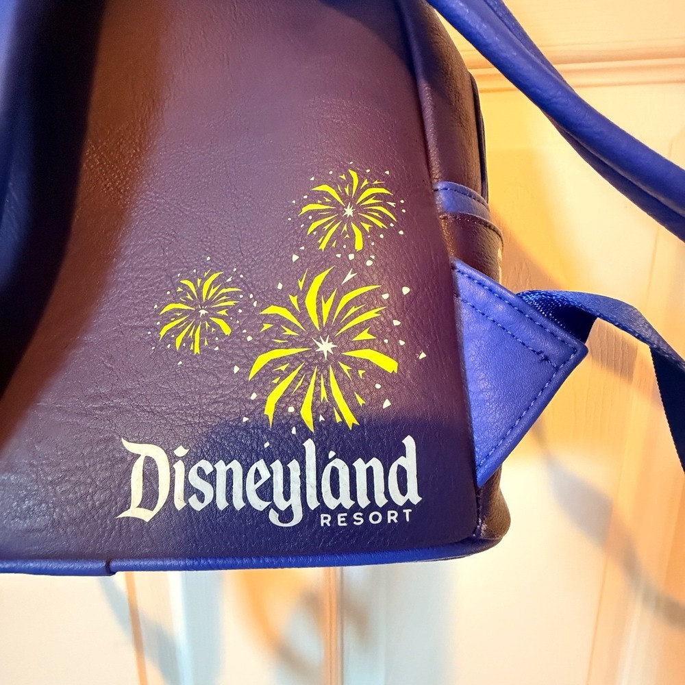 Disney Parks Loungefly Disneyland Sleeping Beauty Castle Fireworks Mini Backpack - Picture 8 of 8